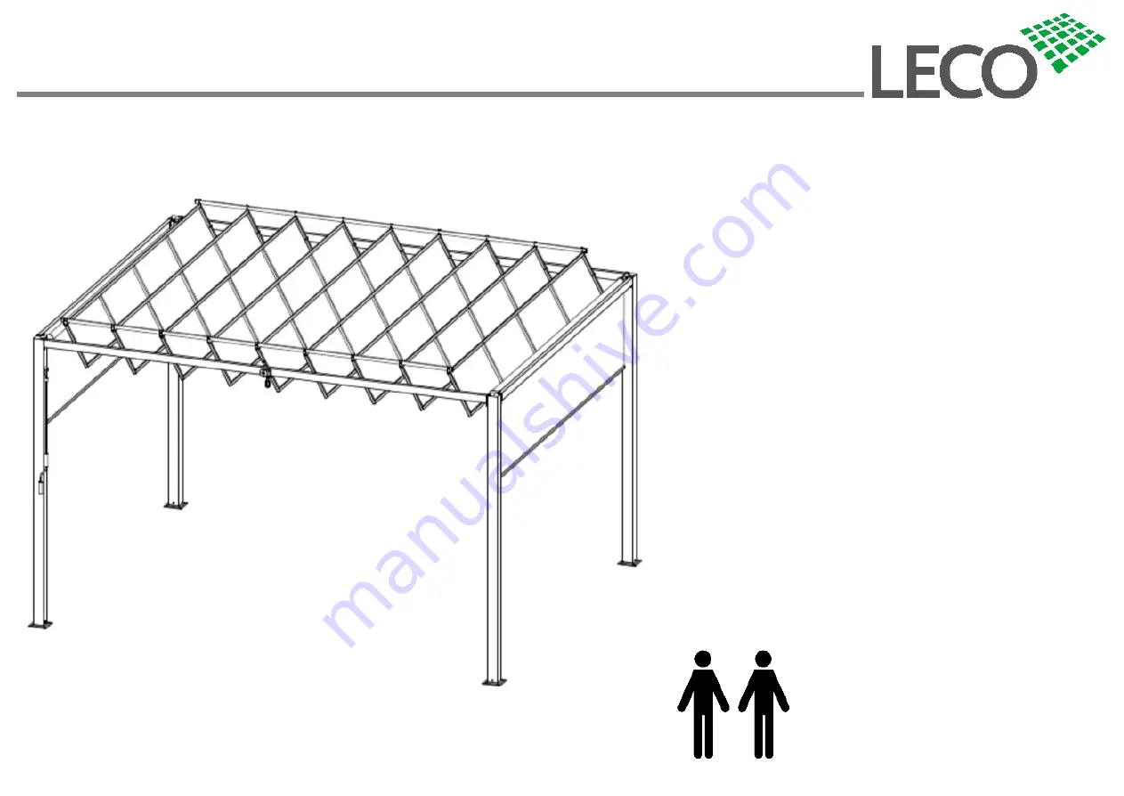 leco Lamellenpergola Manual Download Page 1