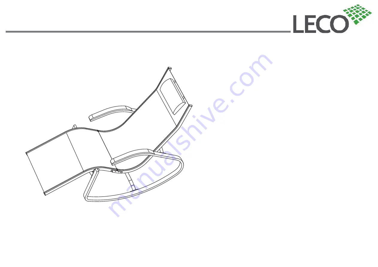 leco Rocking Chair Quick Start Manual Download Page 1