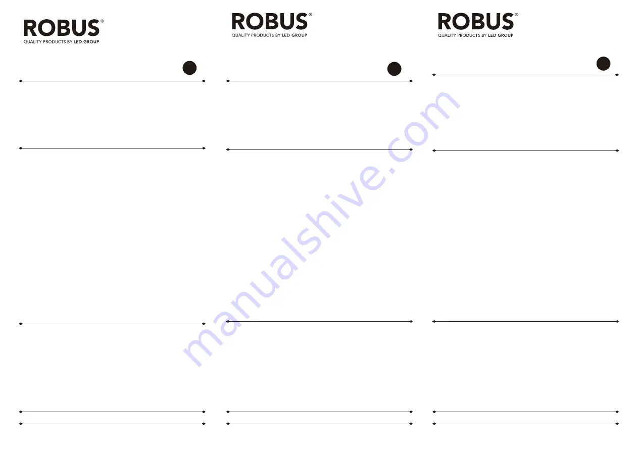 LED Group ROBUS SPACEMAN R405MK-WW Quick Start Manual Download Page 1