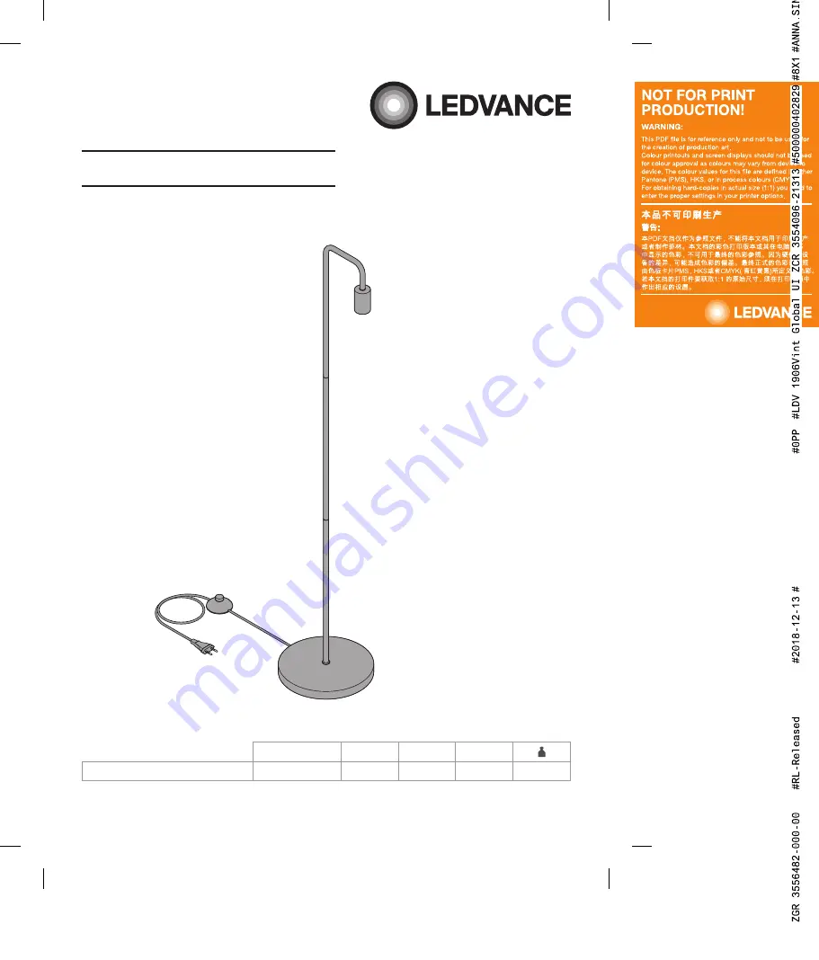 Ledvance 1906 PIPE FLOOR 250X1590 Скачать руководство пользователя страница 1