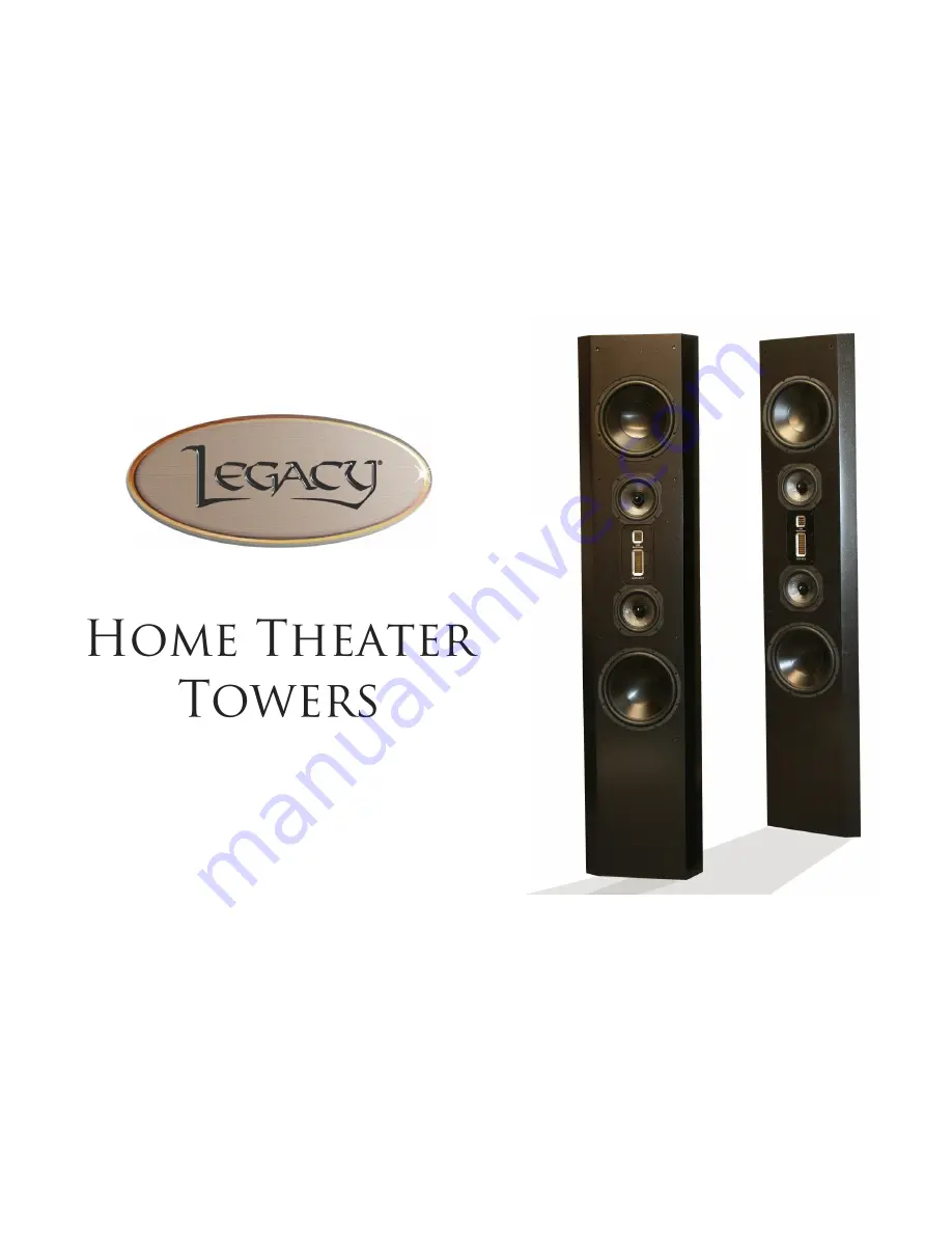 legasy Home Theater Towers Connection Manual Download Page 1