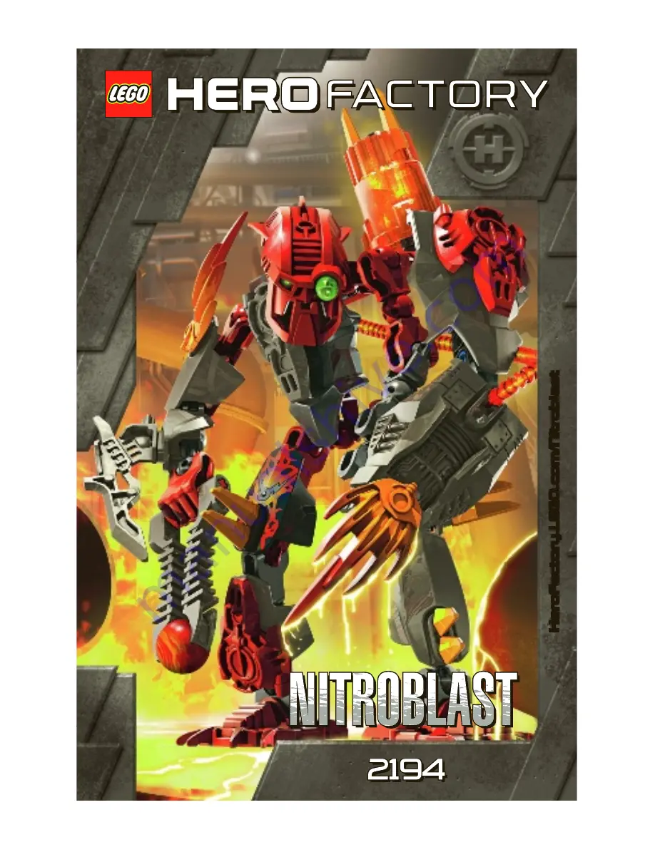 LEGO 2142 Nitroblast HERO Factory Assembly Manual Download Page 1