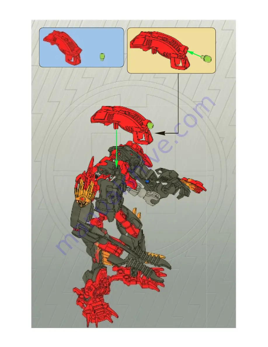 LEGO 2142 Nitroblast HERO Factory Assembly Manual Download Page 24