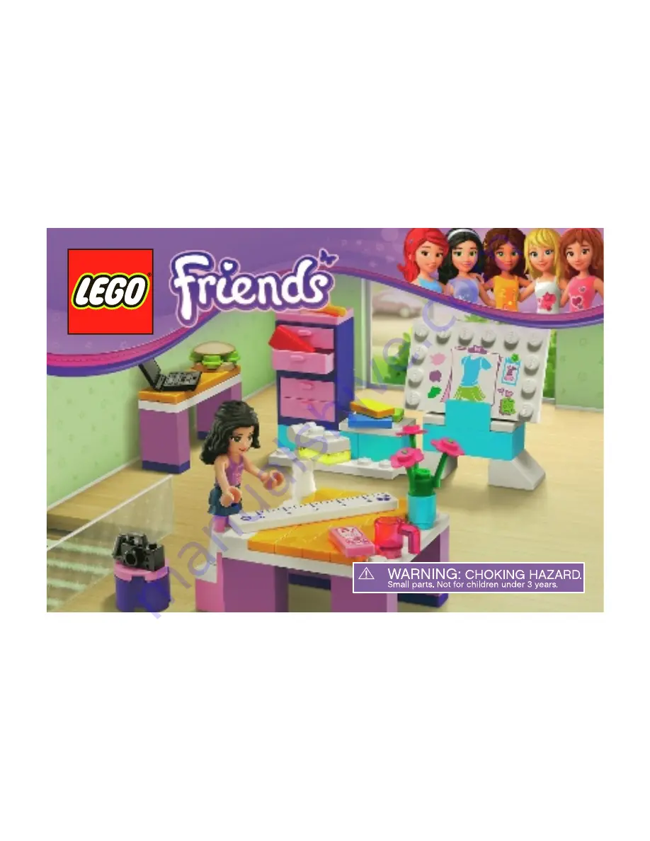 LEGO 3936 Friends Assembly Manual Download Page 1