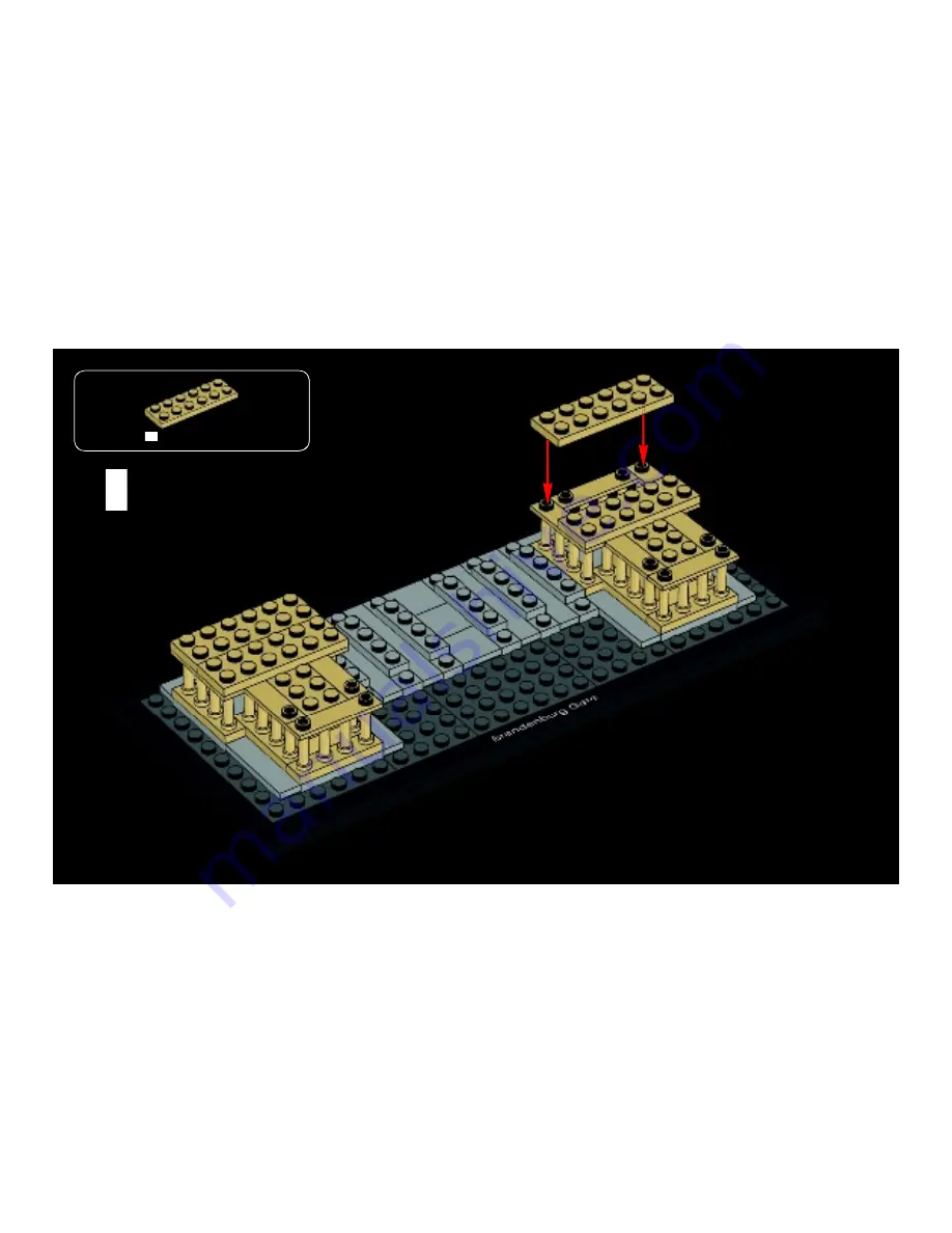 LEGO Brandenburg Gate Instructions Manual Download Page 30