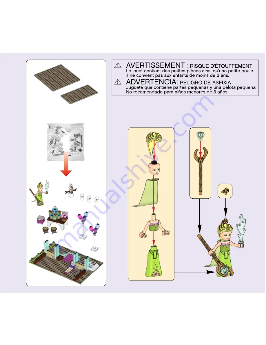 LEGO DISNEY PRINCESS 41068 Building Instructions Download Page 3