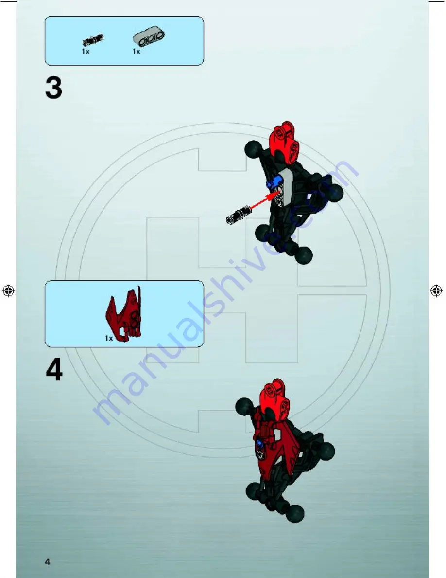 LEGO Hero factory 7147 Assembly Manual Download Page 4