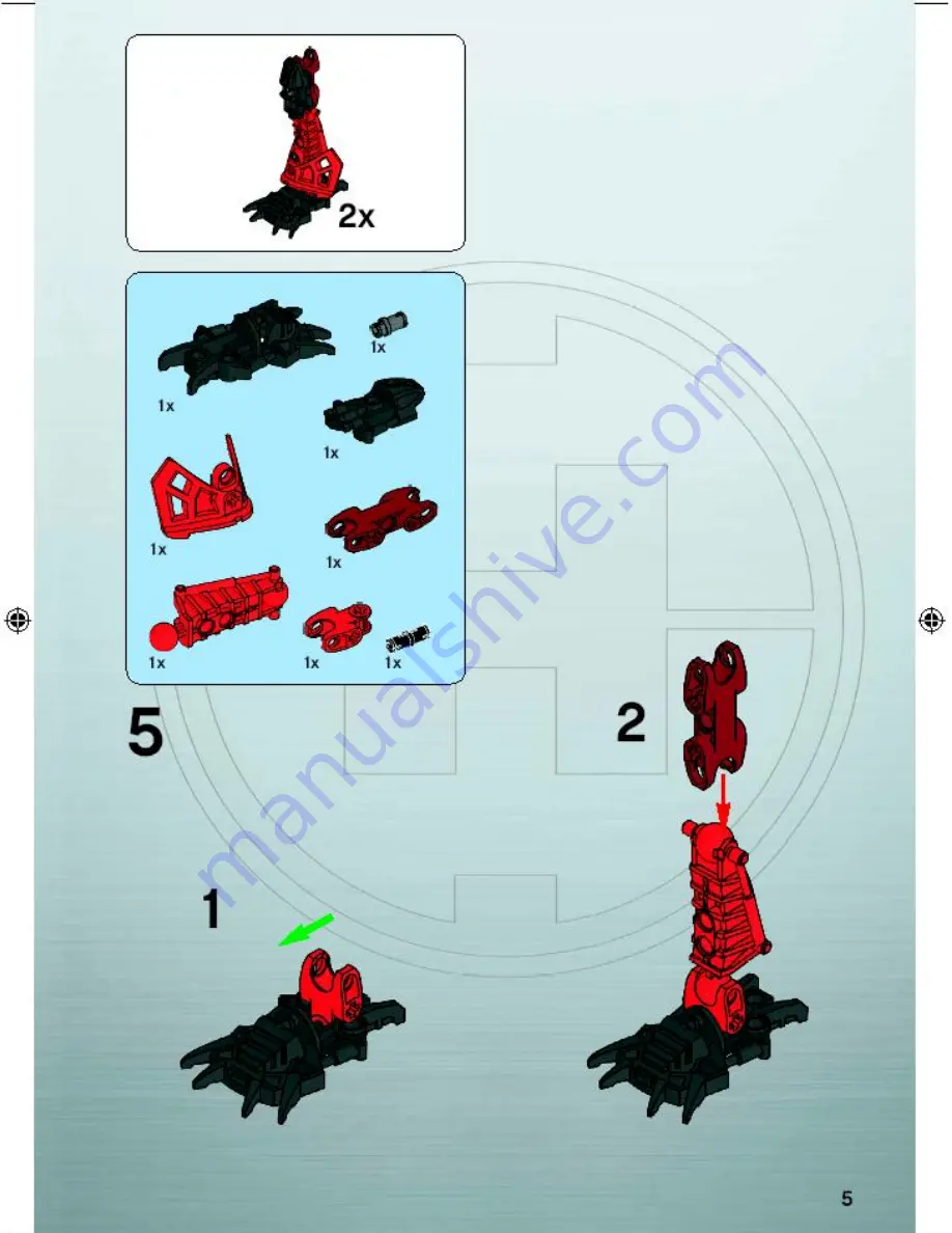 LEGO Hero factory 7147 Assembly Manual Download Page 5