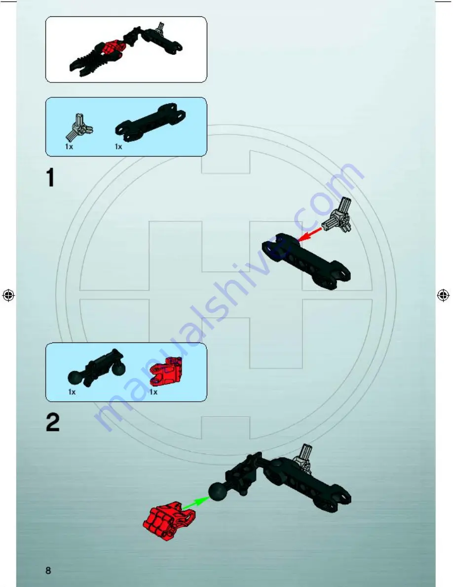 LEGO Hero factory 7147 Assembly Manual Download Page 8