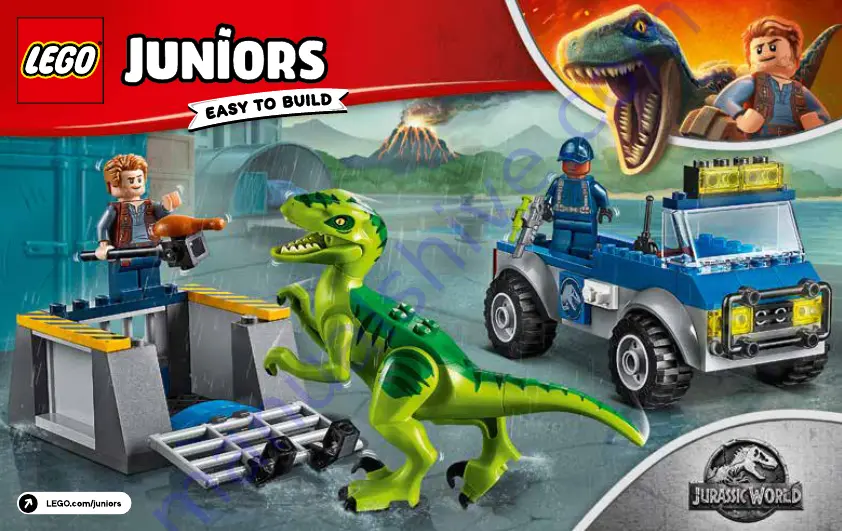 LEGO Juniors Jurassic World 10757 Manual Download Page 1