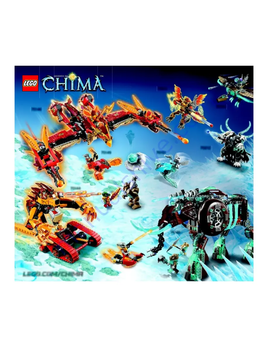 LEGO Legends of Chima 70143 Building Instructions Download Page 62