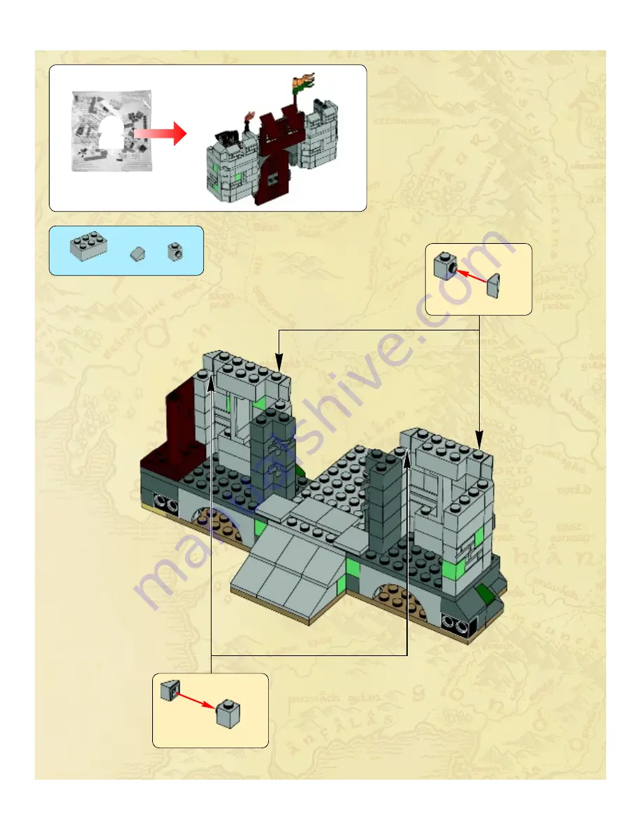 LEGO LORD OF THE RINGS 9474 Building Instructions Download Page 34