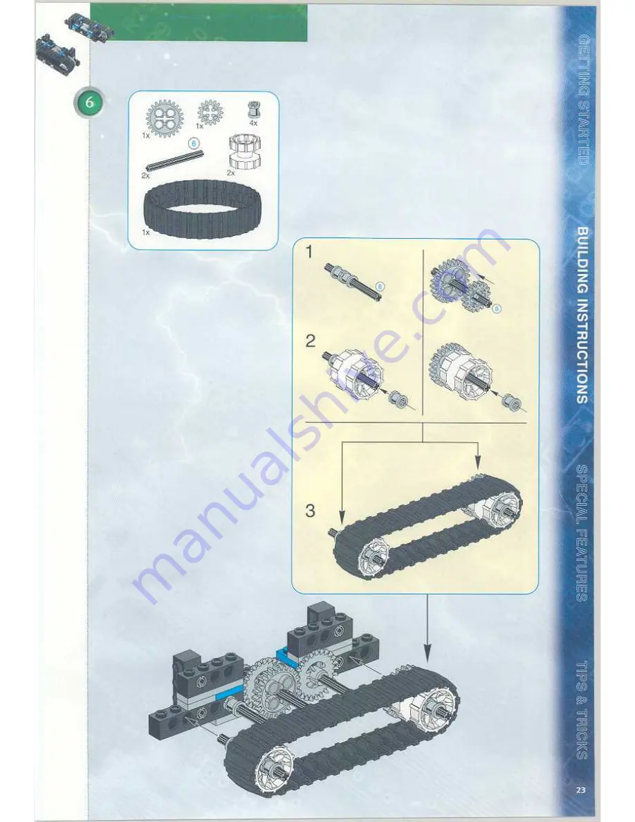 LEGO MindStorms  3804 Instructions For Use Manual Download Page 23