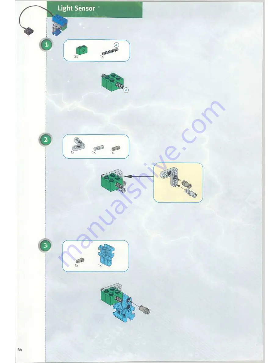 LEGO MindStorms  3804 Instructions For Use Manual Download Page 34