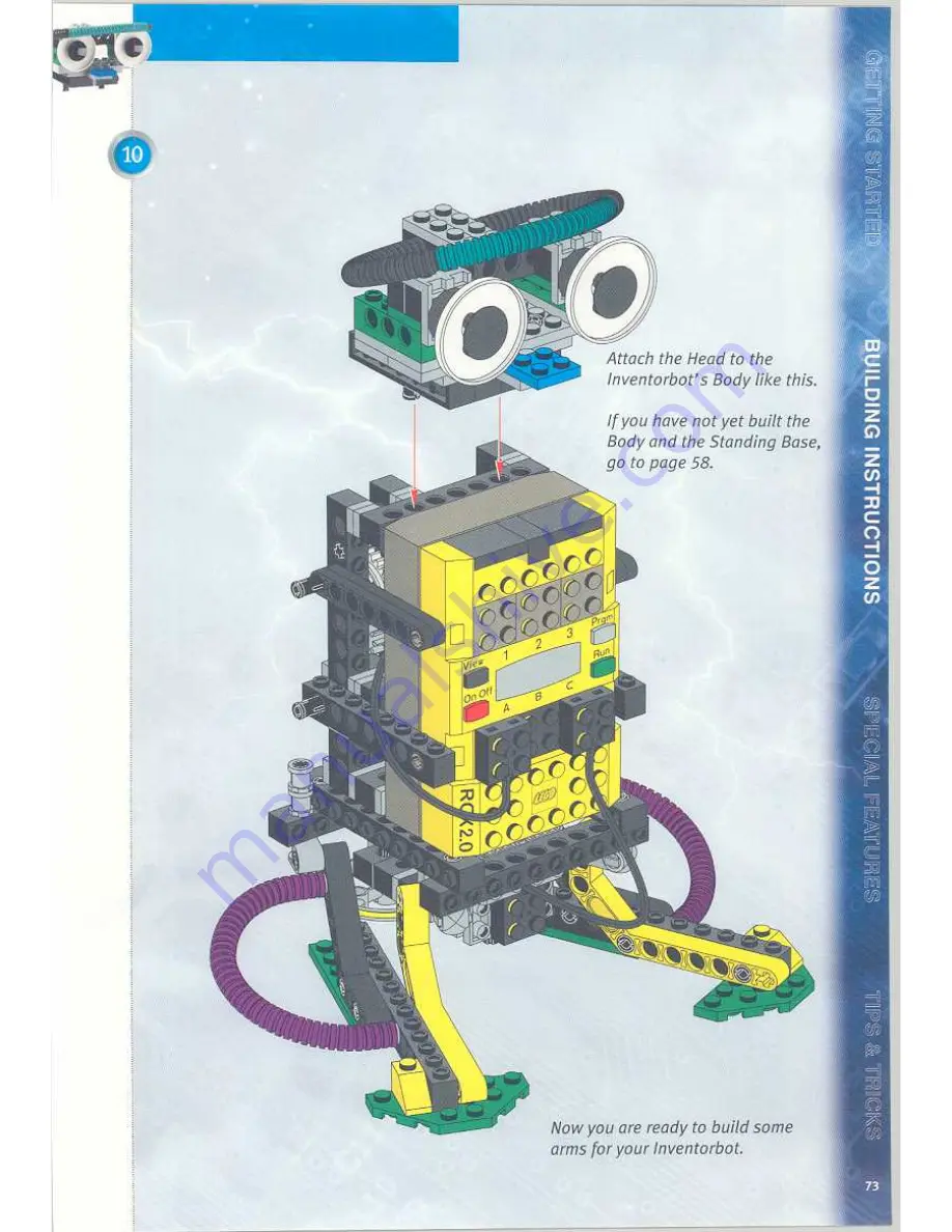 LEGO MindStorms  3804 Instructions For Use Manual Download Page 73