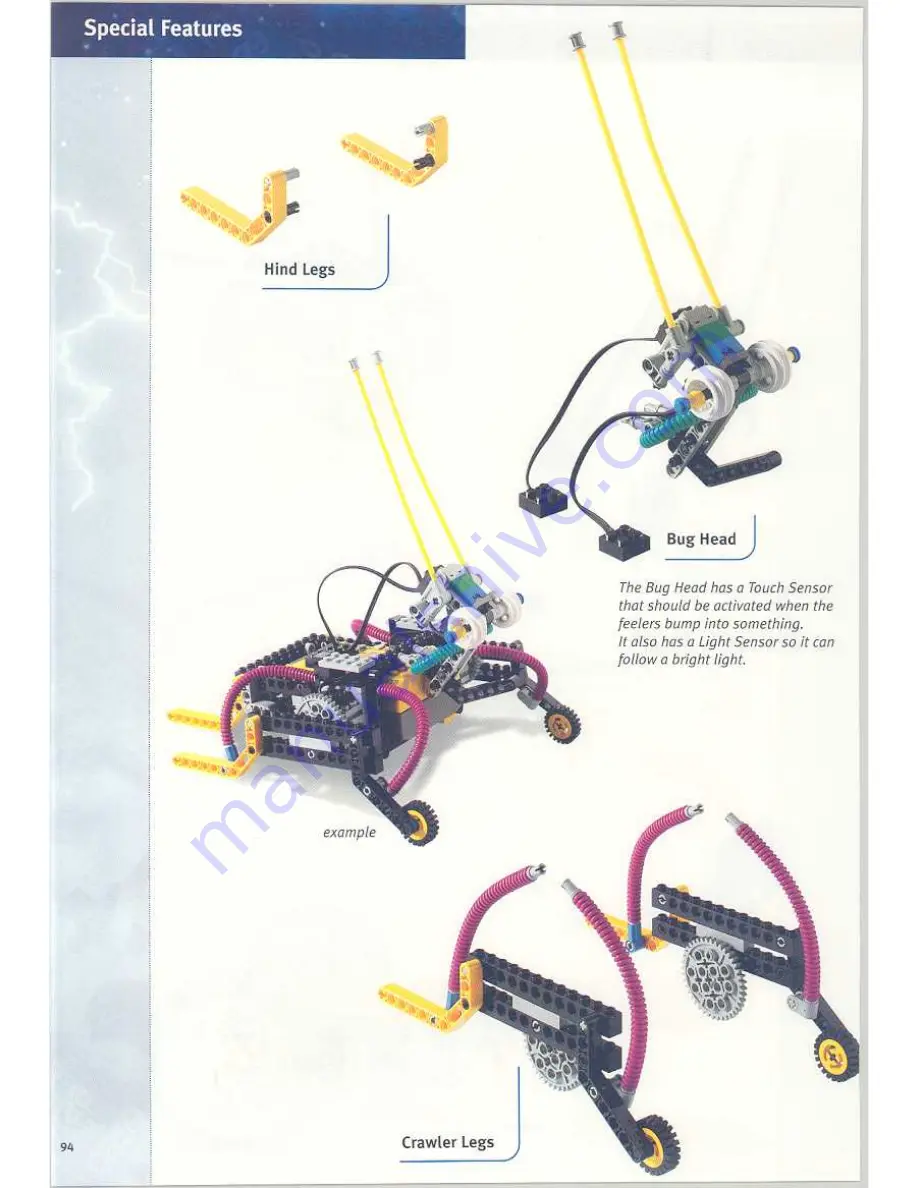 LEGO MindStorms  3804 Instructions For Use Manual Download Page 94