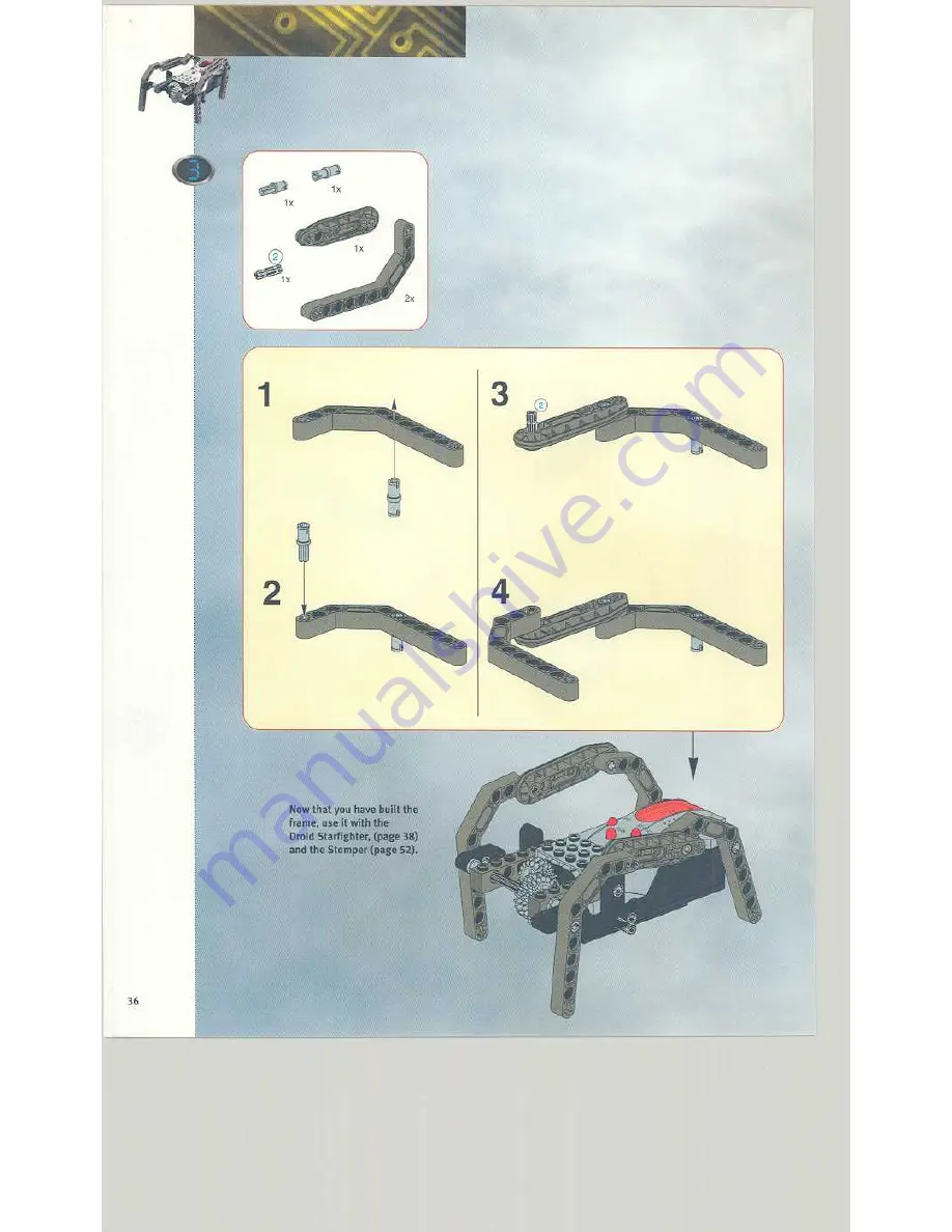 LEGO MindStorms Dark Side Developer Kit 9754 Building Instructions Download Page 35