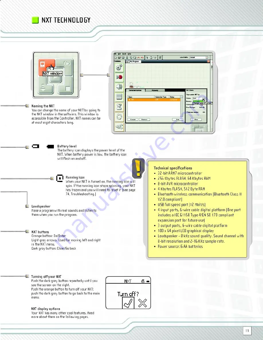 LEGO MindStorms NXT User Manual Download Page 11