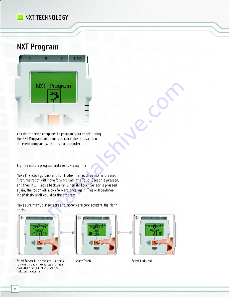 LEGO MindStorms NXT Скачать руководство пользователя страница 14