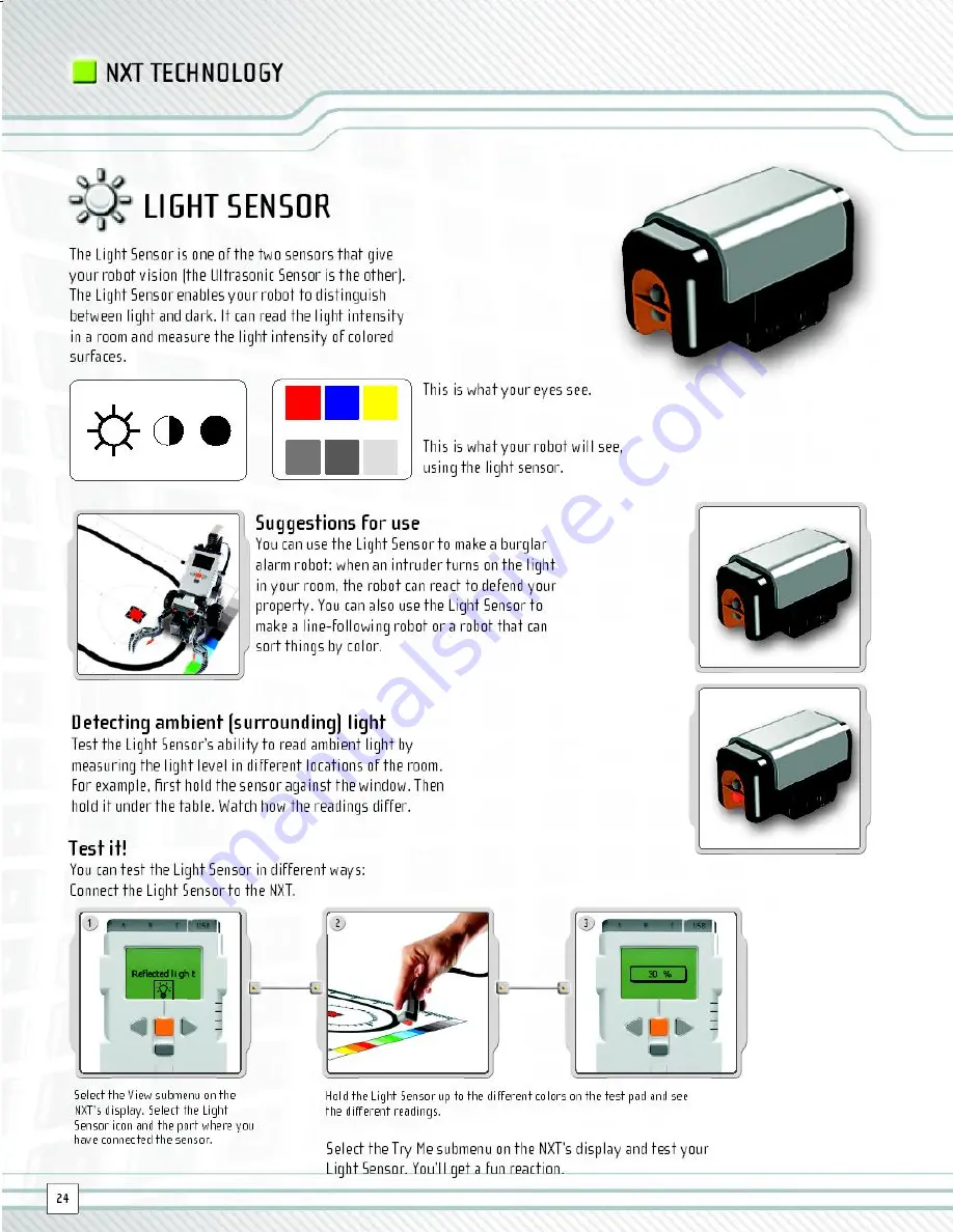 LEGO MindStorms NXT User Manual Download Page 24