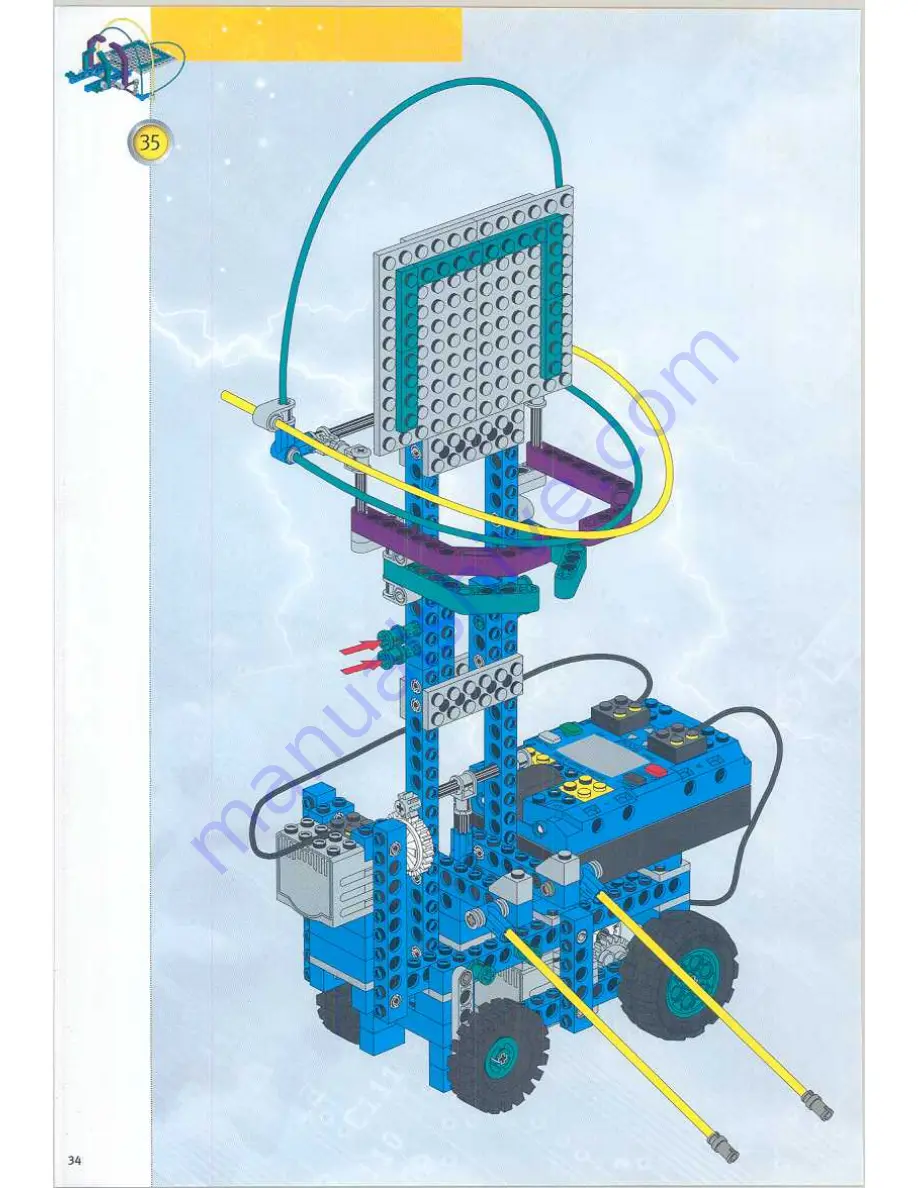 LEGO Mindstorms Robotics Discovery Hoop-o-bot 9735 Building Instructions Download Page 36