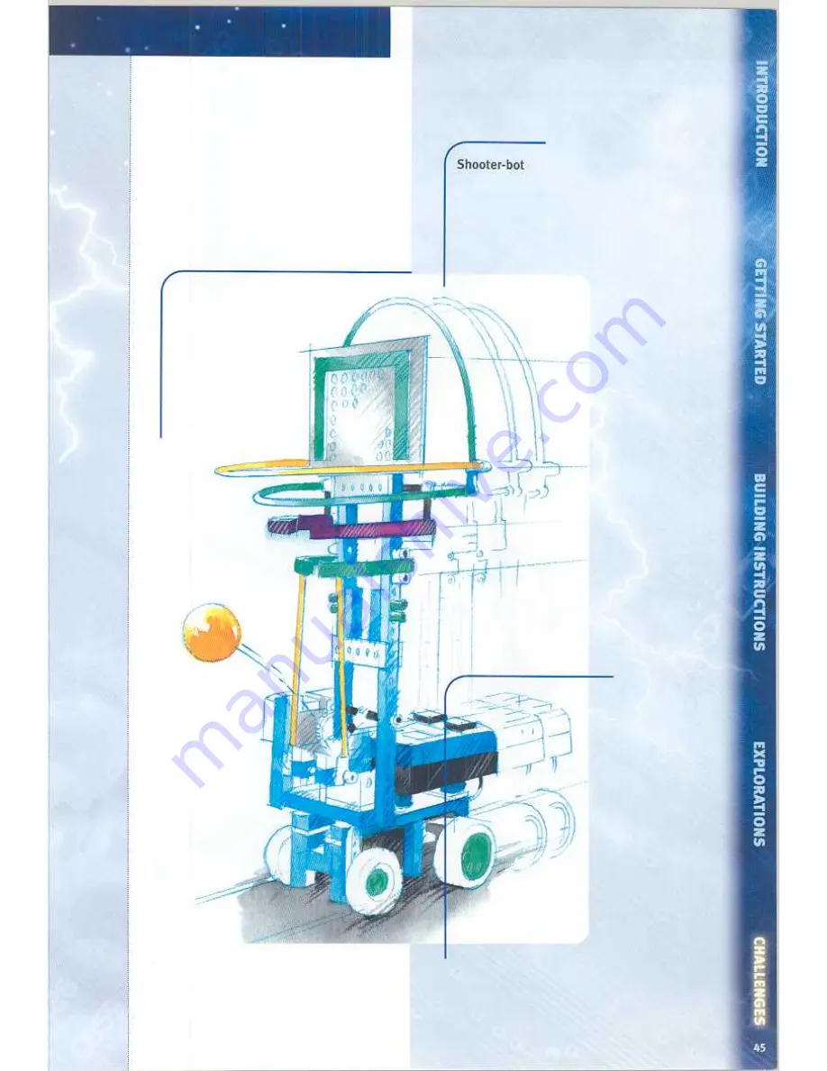 LEGO Mindstorms Robotics Discovery Hoop-o-bot 9735 Building Instructions Download Page 47