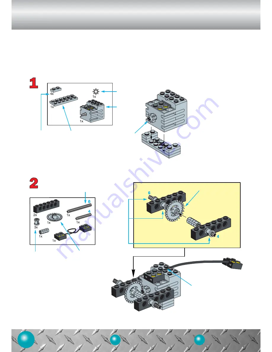 LEGO MindStorms Robotics Invention System 9719 Building Instructions Download Page 6