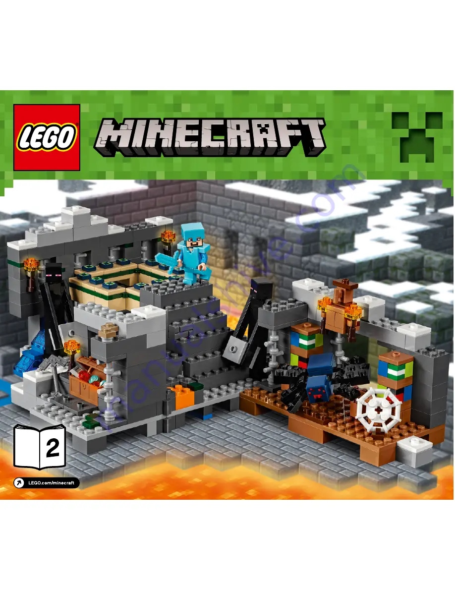 LEGO MINECRAFT 21124 Manual Download Page 1