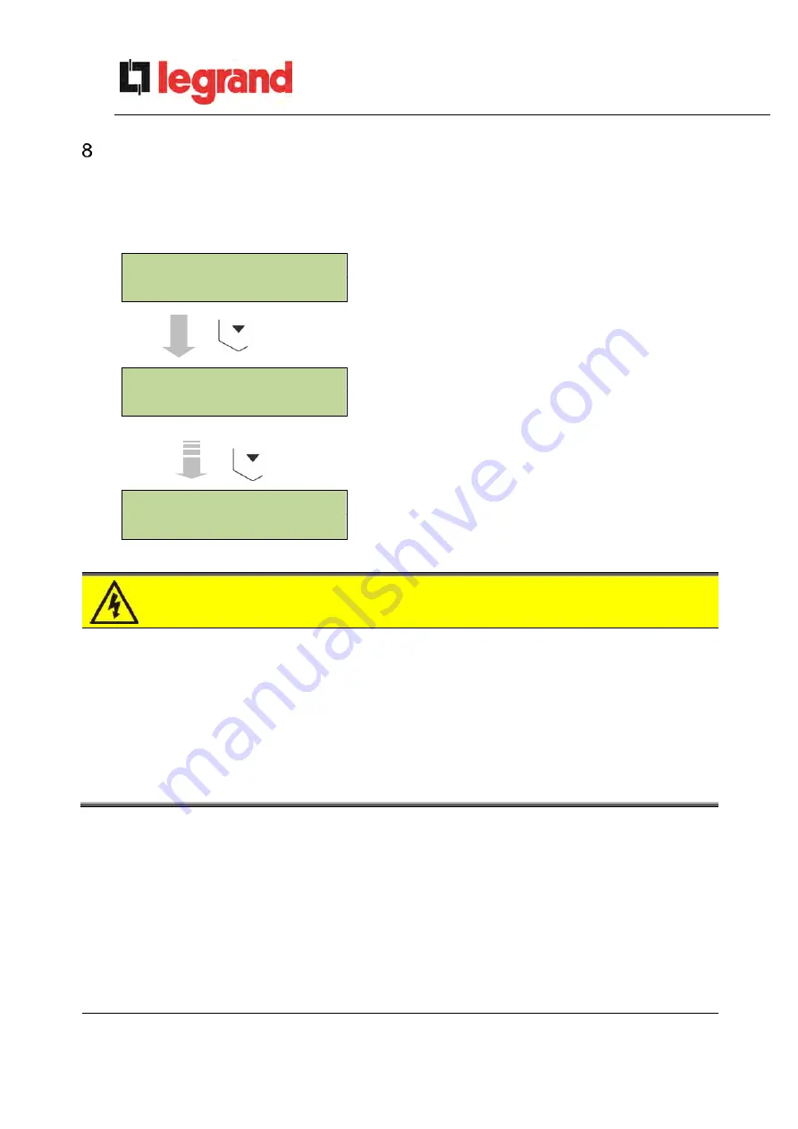 LEGRAND 311087 Operating Manual Download Page 278