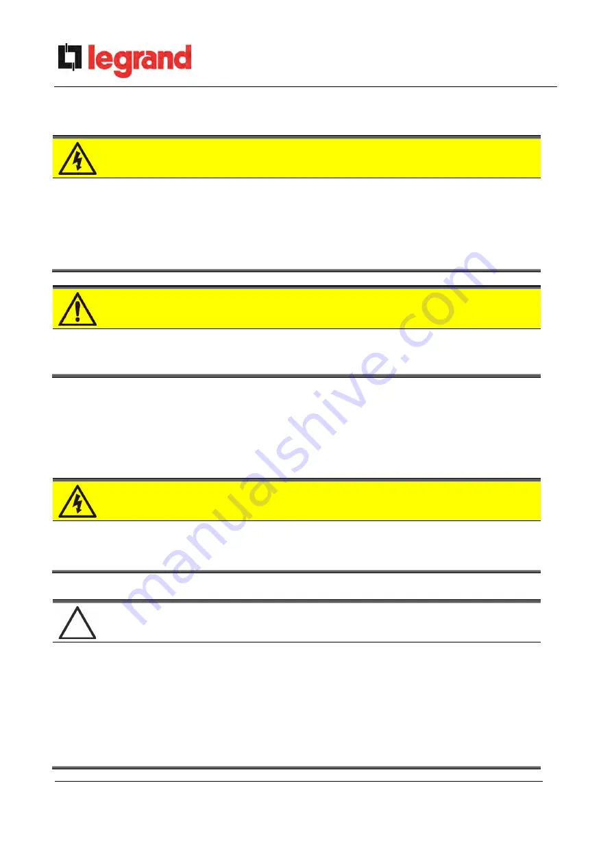 LEGRAND BSK93 Operating Manual Download Page 131