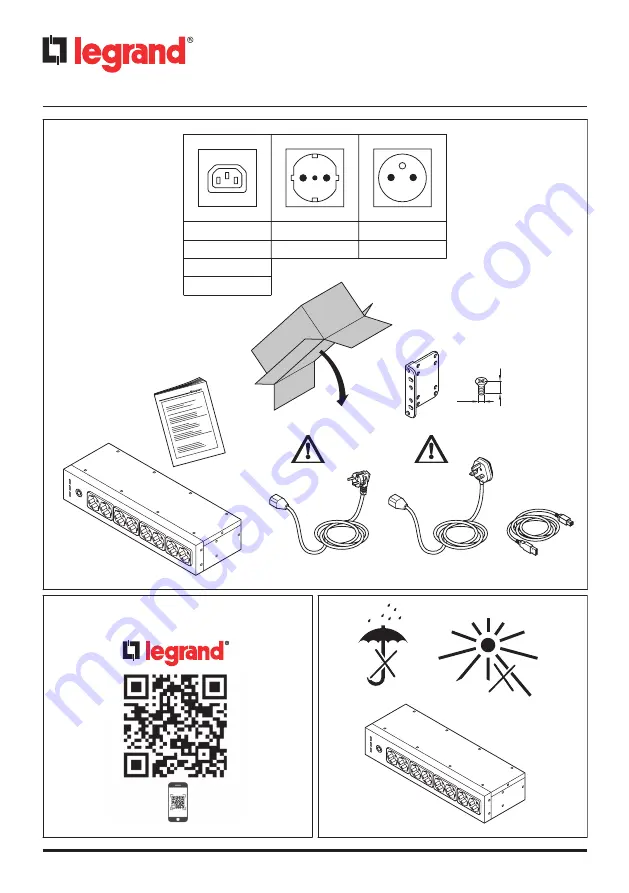 LEGRAND KEOR PDU Quick Start Manual Download Page 2