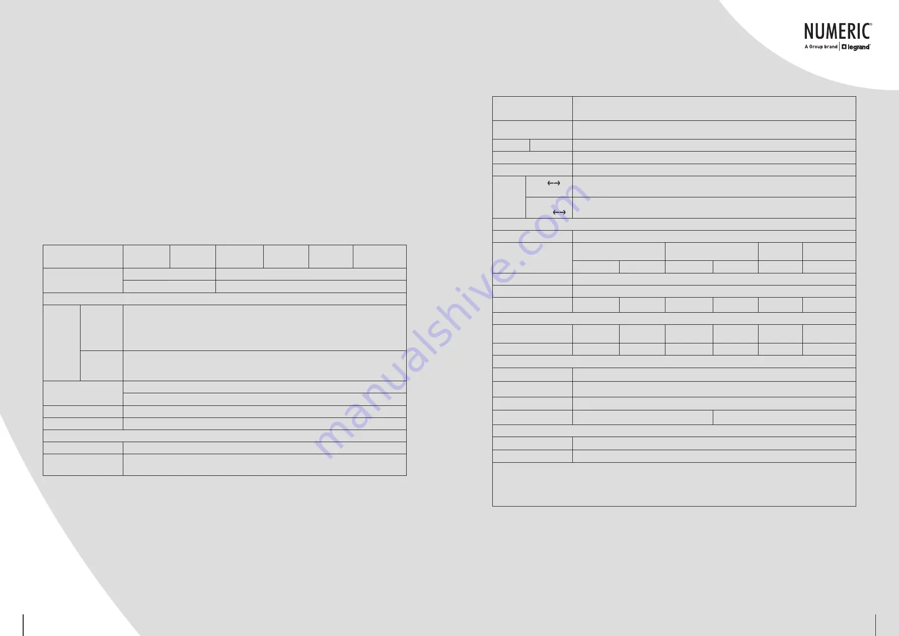 LEGRAND NUMERIC Onfiniti User And Installation Manual Download Page 17