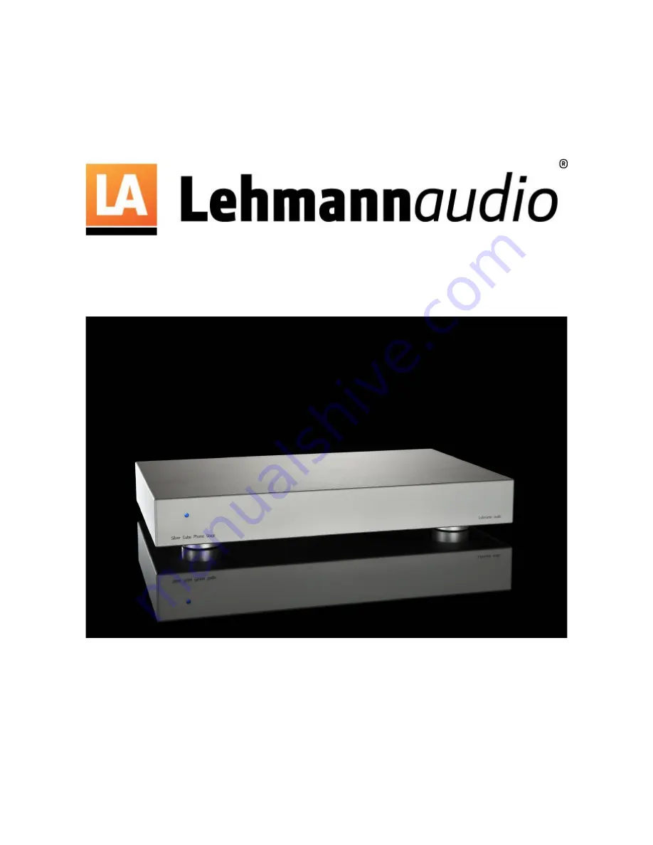 Lehmannaudio Silver Cube Скачать руководство пользователя страница 1