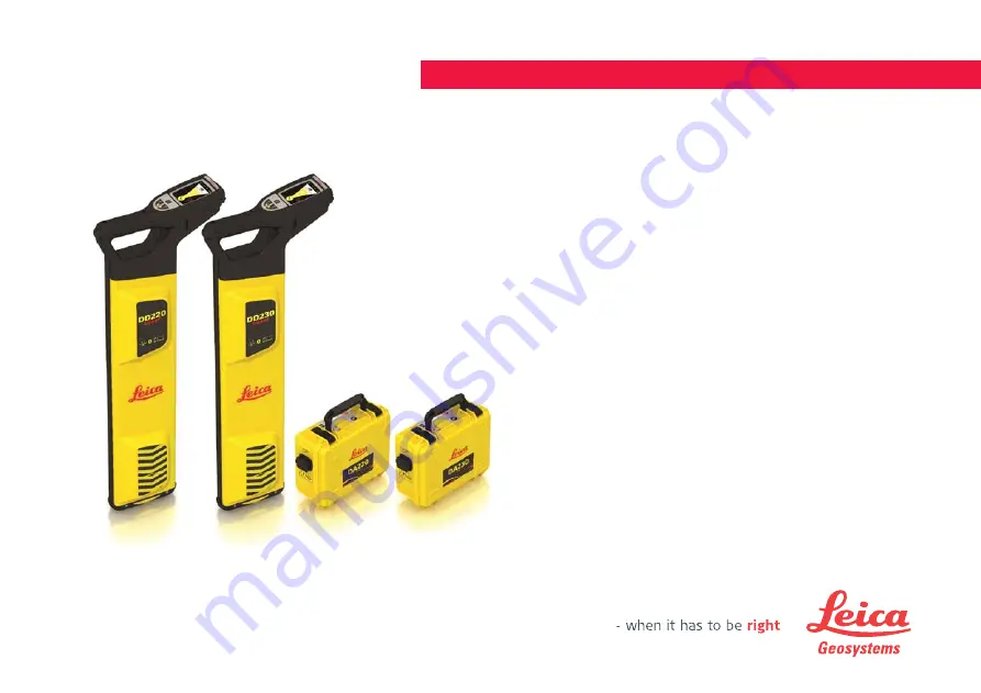 Leica Geosystems DD Series Quick Manual Download Page 185