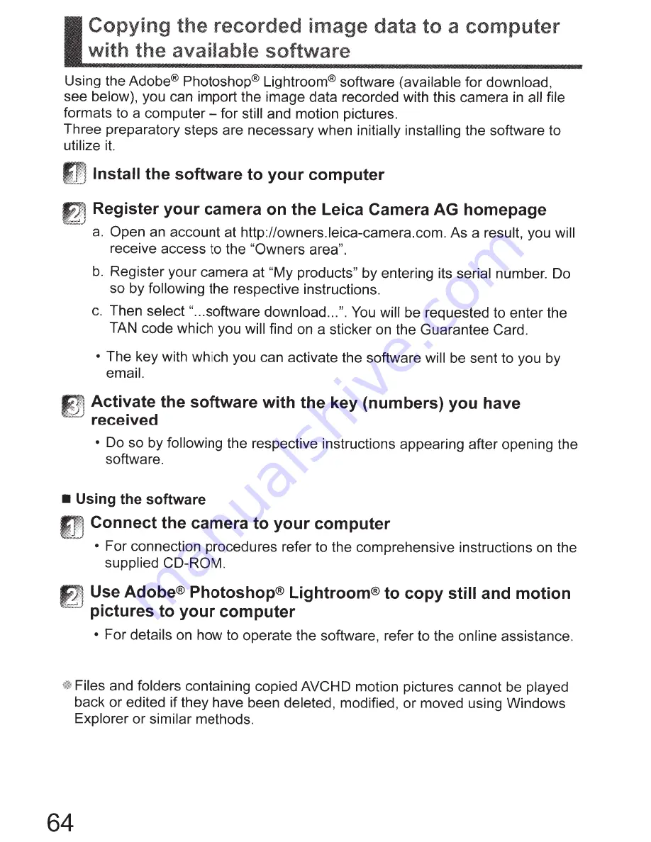 Leica C Instructions For Use Manual Download Page 29