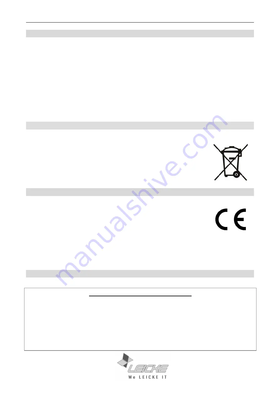 Leicke EP18208 User Manual Download Page 5