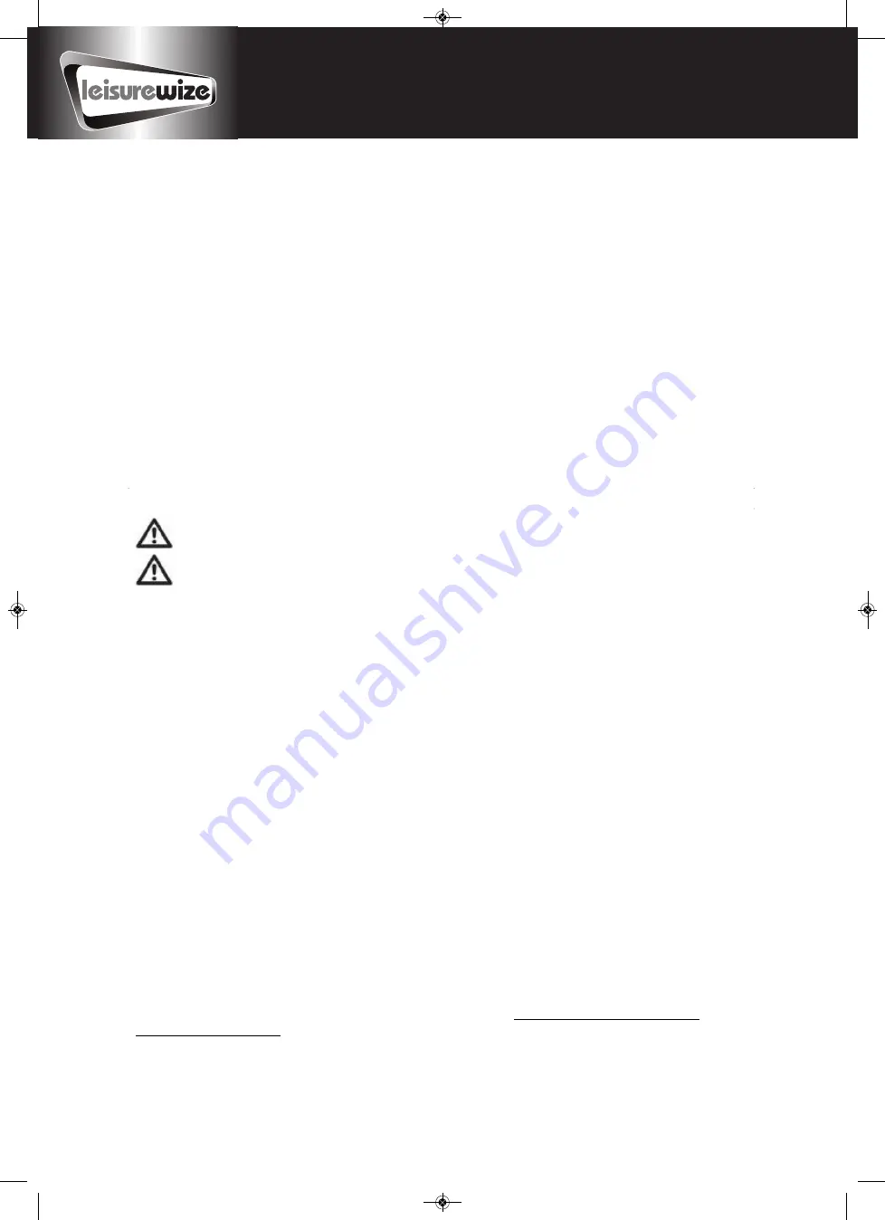 LEISUREWIZE emove EM305 Manual Download Page 5