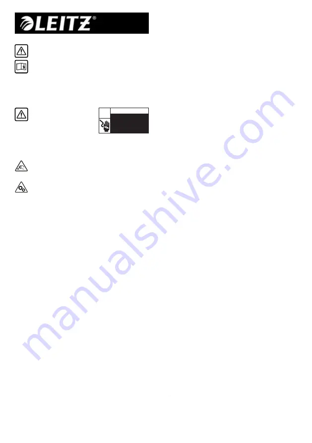 LEITZ 80910000 Instructions For Use Manual Download Page 16