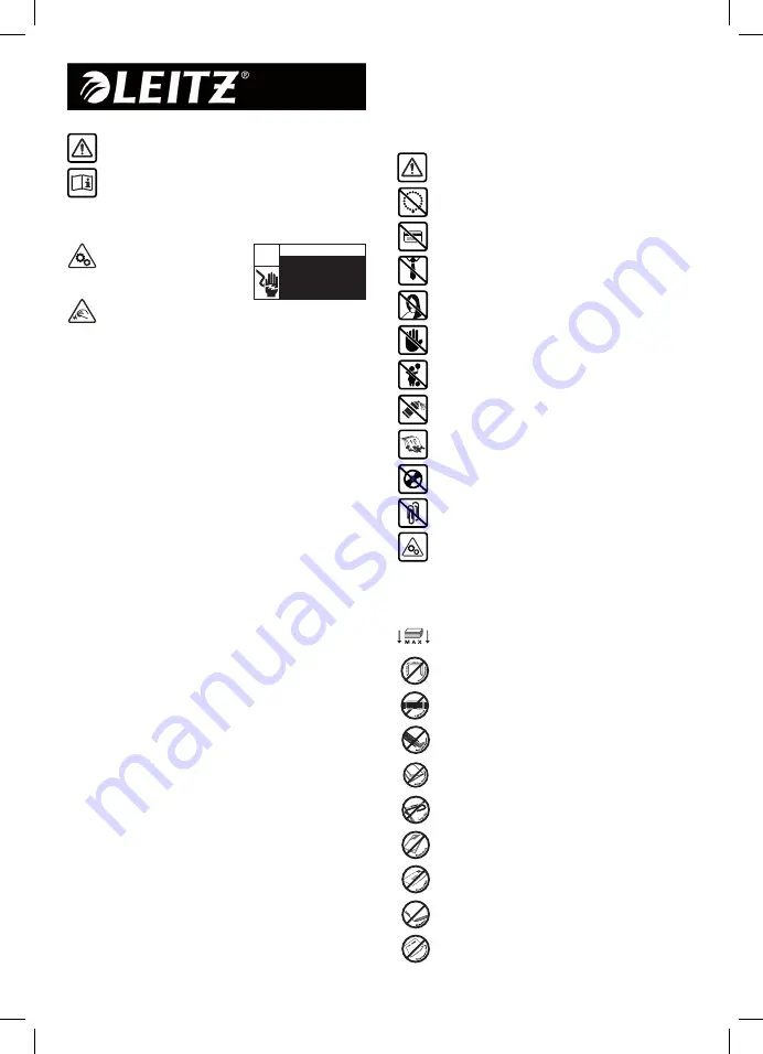 LEITZ IQ Autofeed Instructions For Use Manual Download Page 64