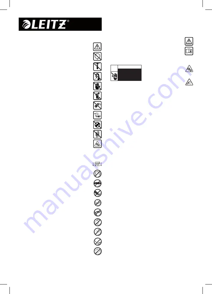 LEITZ IQ Autofeed Instructions For Use Manual Download Page 100