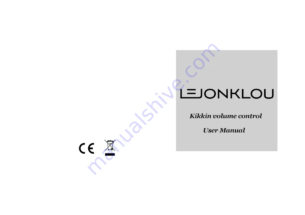 Lejonklou Kikkin 2.2 User Manual Download Page 1