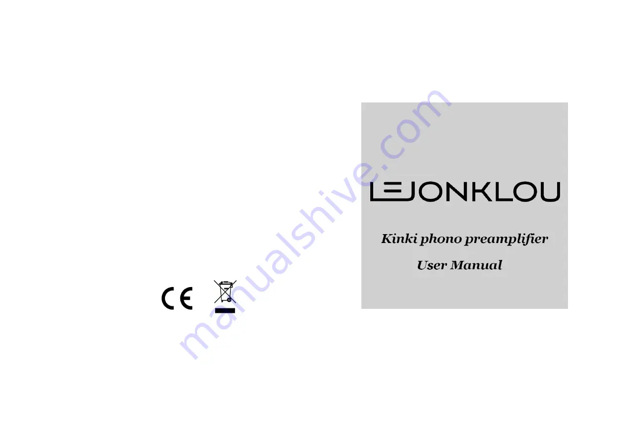 Lejonklou KINKI3 User Manual Download Page 1