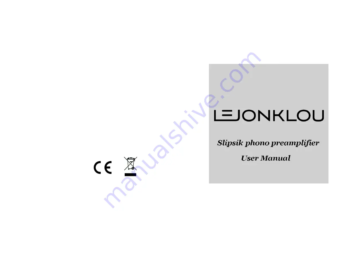 Lejonklou Slipsik 7 User Manual Download Page 1