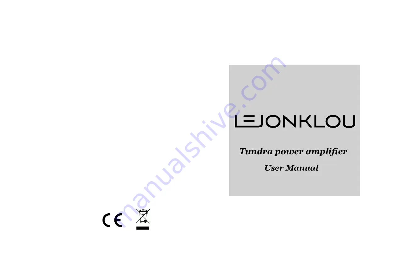 Lejonklou Tundra 1.1 User Manual Download Page 1