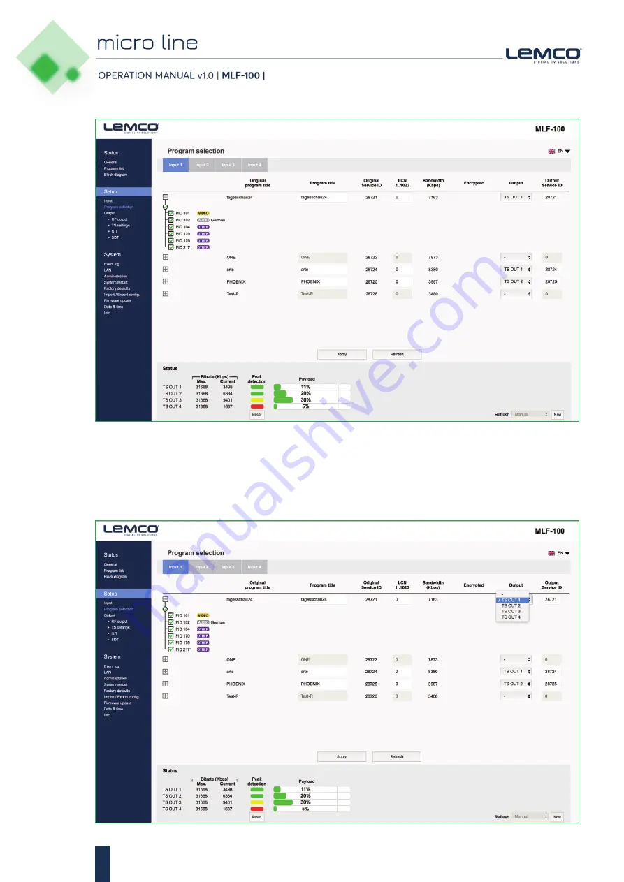 Lemco micro line MLF-100 Operation Manual Download Page 12