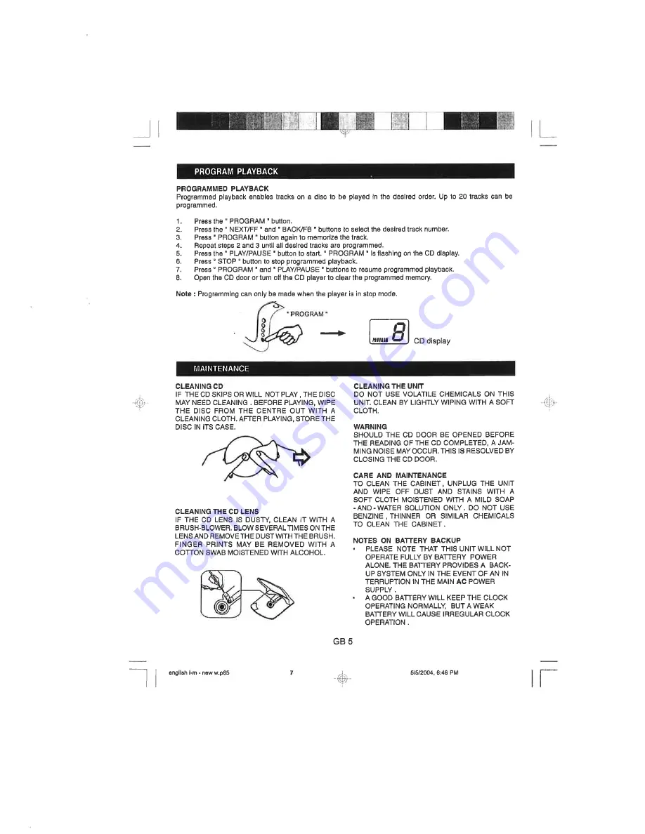 LENCO CR-2000 Instruction Manual Download Page 7