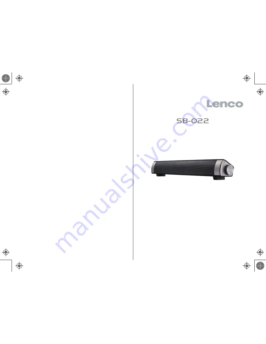 LENCO SB-022 Скачать руководство пользователя страница 1