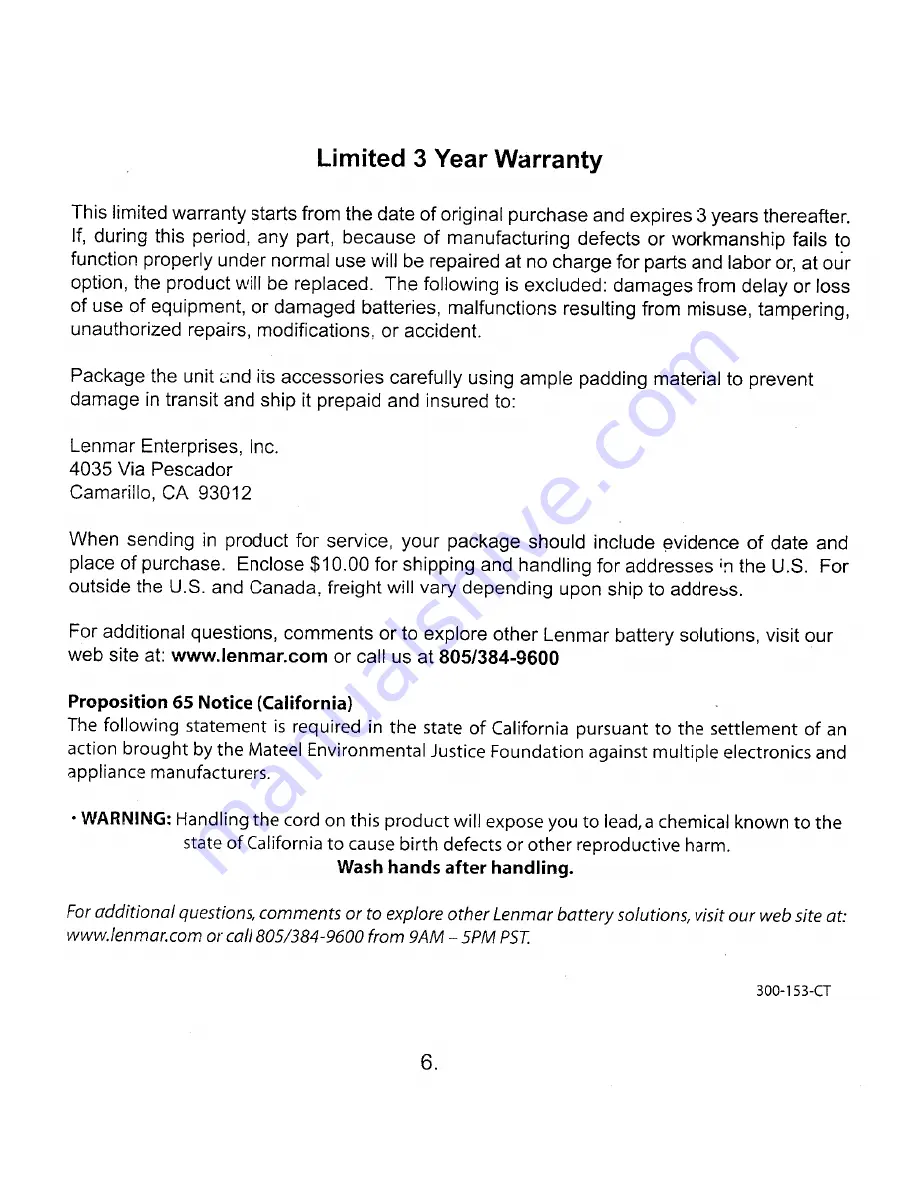 Lenmar OmniSource Instructions Manual Download Page 6