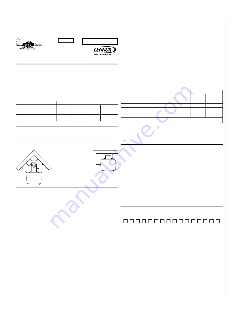 Lennox Hearth Products Elite VIS25 Installation And Operation Manual Download Page 29