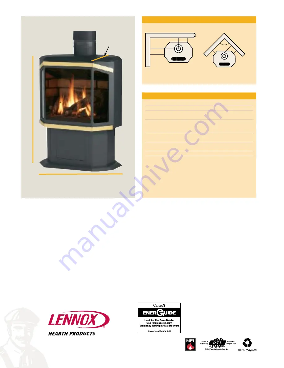 Lennox Hearth Products EPIC 33,000 BTUs Скачать руководство пользователя страница 4